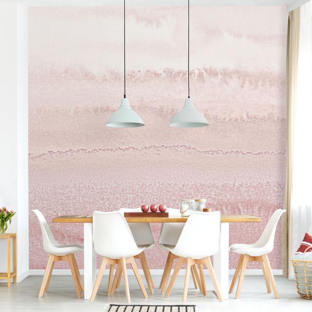 Wanddeko Schlafzimmer Spiel der Farben in Rosa