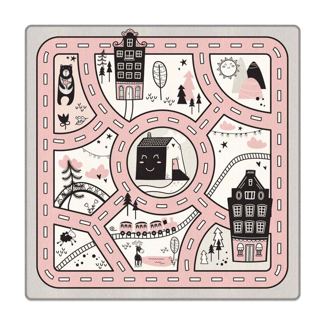 Spielteppich Skandinavien - Die rosane Stadt