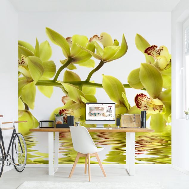 Wanddeko Schlafzimmer Splendid Orchid Waters