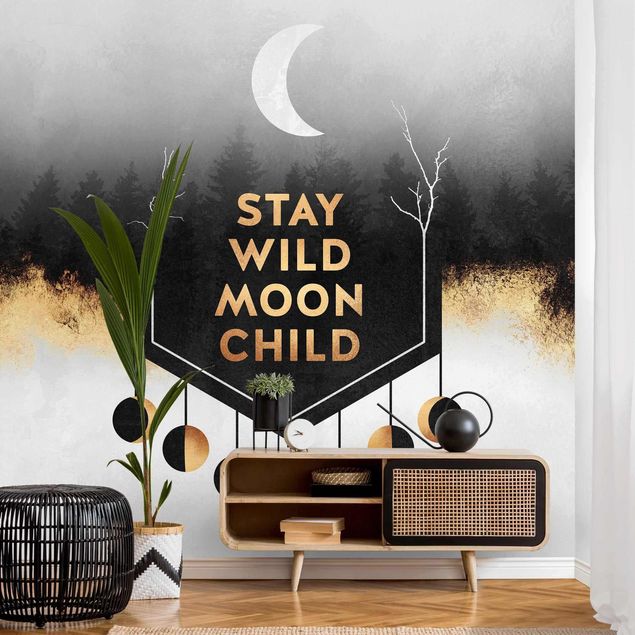 Wanddeko Schlafzimmer Stay Wild Moon Child