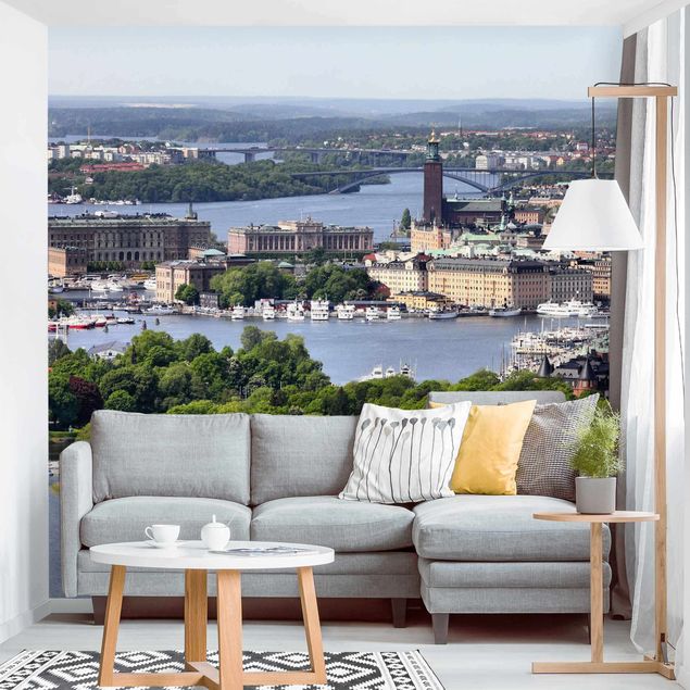 Wanddeko Esszimmer Stockholm City