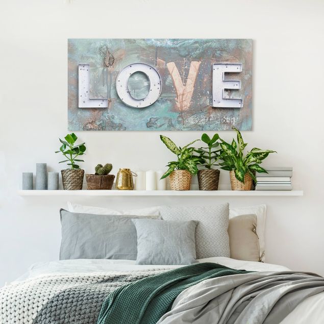 Wanddeko Wohnzimmer Streetart Love