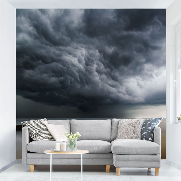 Wanddeko Wohnzimmer Sturmwolken über der Ostsee