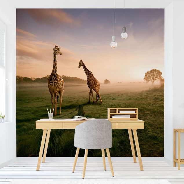 Wanddeko Afrika Surreal Giraffes