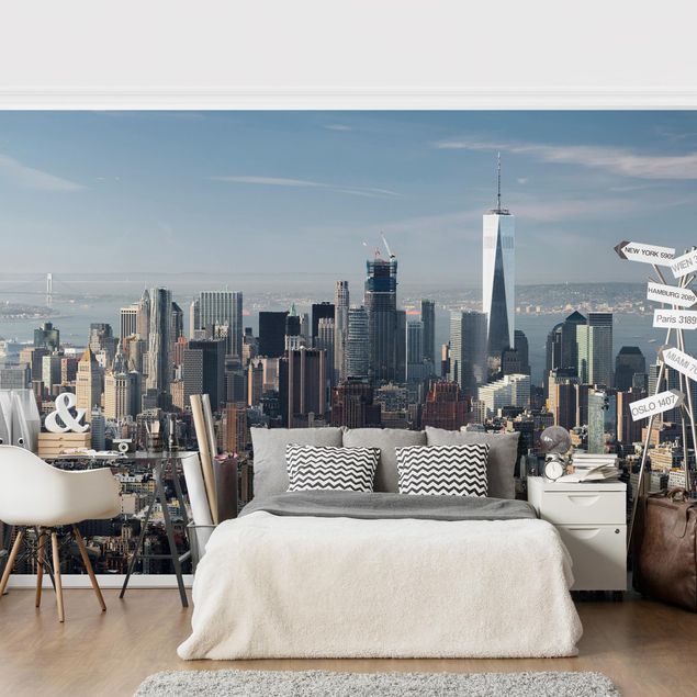 Wanddeko Wohnzimmer Blick vom Empire State Building
