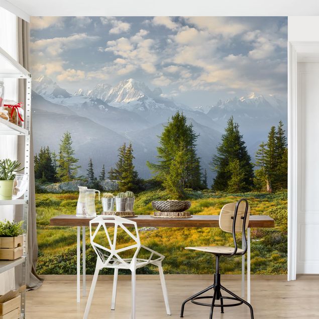 Wanddeko Wohnzimmer Émosson Wallis Schweiz