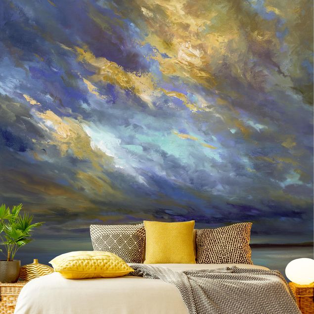 Wanddeko Schlafzimmer Himmel über Küste