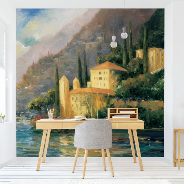 Wanddeko Schlafzimmer Italienische Landschaft - Landhaus