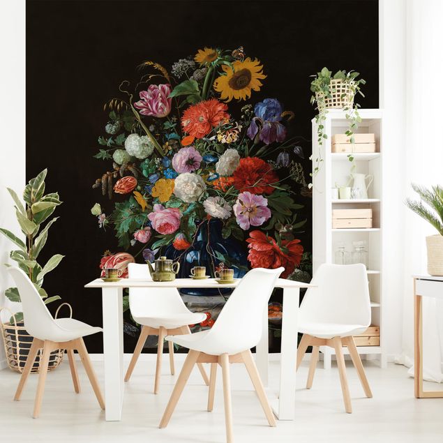 Wanddeko bunt Jan Davidsz de Heem - Glasvase mit Blumen