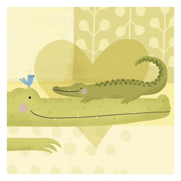 Wanddeko Jungenzimmer Mama und ich - Krokodile