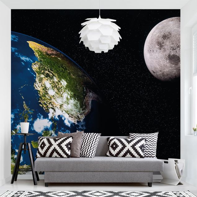 Babyzimmer Deko Moon and Earth