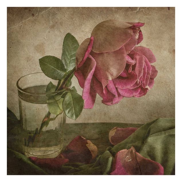 Wanddeko Blume Tear of a Rose