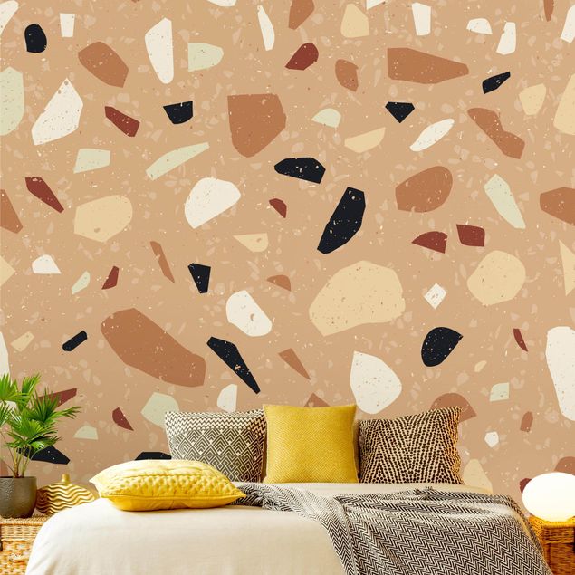 Wanddeko Schlafzimmer Terrazzo Muster Florenz