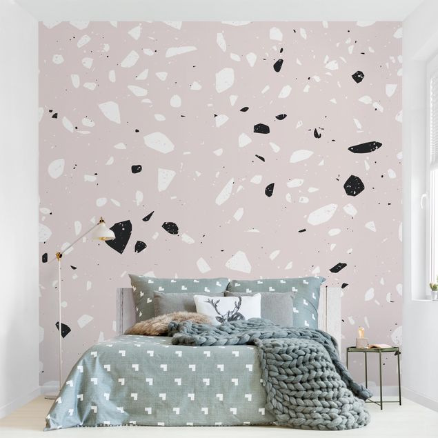 Wanddeko Schlafzimmer Terrazzo Muster Milano