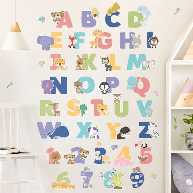 Kinderzimmer Deko Tier Alphabet Set