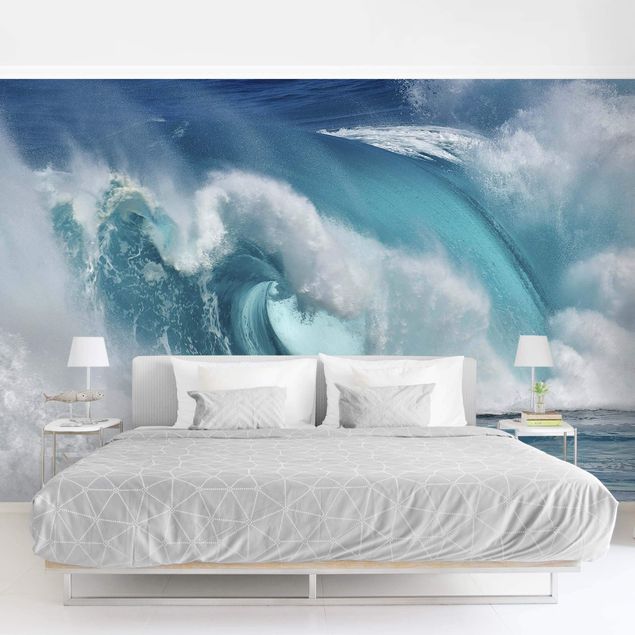 Wanddeko Wohnzimmer Tosende Wellen