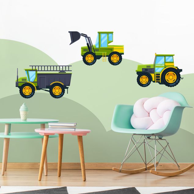Wandtattoo Bauernhof Traktor und Co