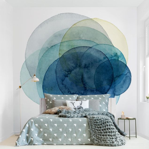 Wanddeko Schlafzimmer Urknall - blau