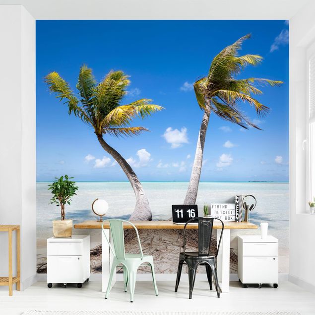 Wanddeko Schlafzimmer Urlaub unter Palmen