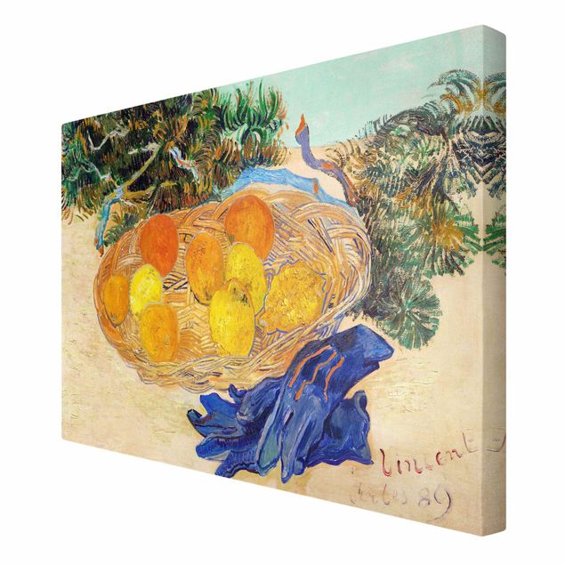 Wanddeko über Sofa Van Gogh - Stillleben mit Orangen