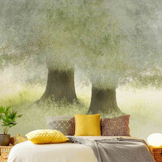 Wanddeko Schlafzimmer Verträumtes Baumpaar