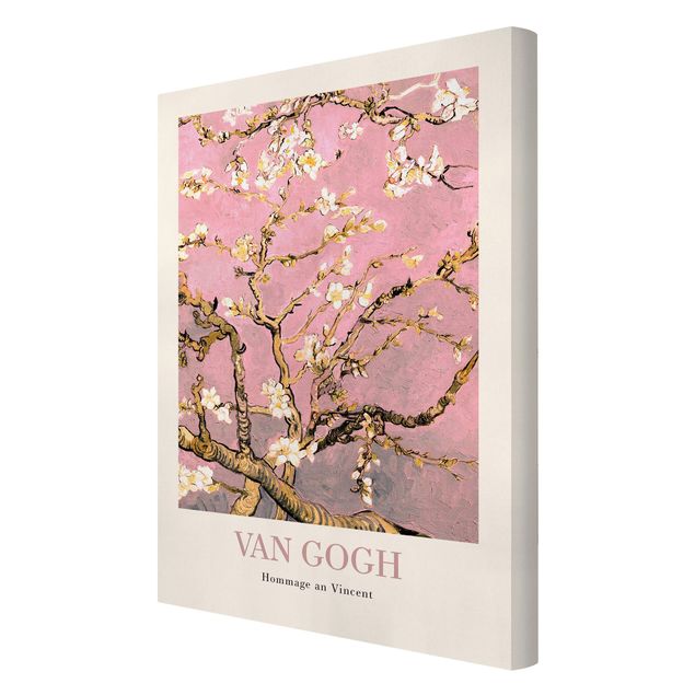 Wanddeko Büro Vincent van Gogh - Mandelblüte in rosa - Museumsedition