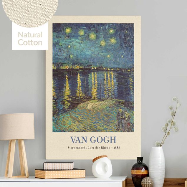 Wanddeko blau Vincent van Gogh - Sternennacht - Museumsedition