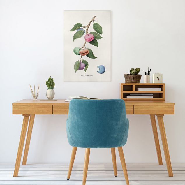 Wanddeko Wohnzimmer Vintage Pflanze - Macaron