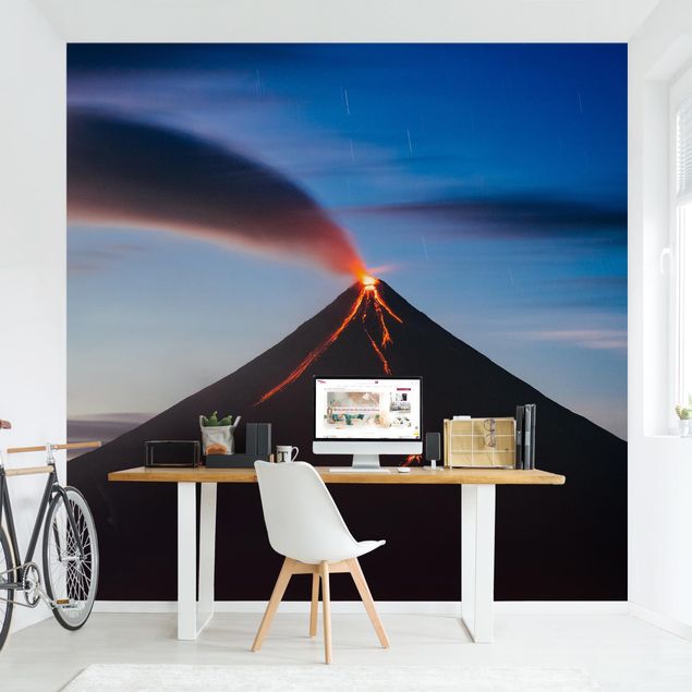 Wanddeko Schlafzimmer Vulkan