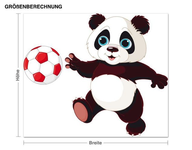 Deko Kinderzimmer Fußball Panda