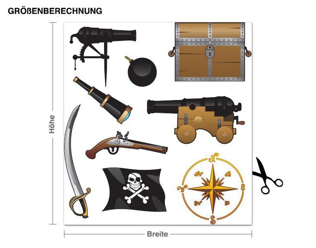 Deko Kinderzimmer Piratenausrüstung