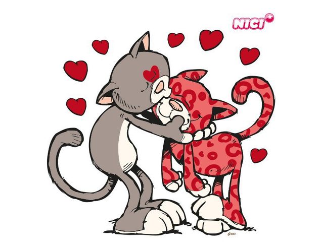 Deko Kinderzimmer NICI - Love Cats