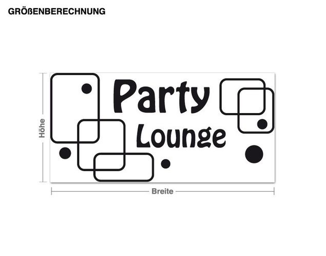 Wanddeko Schlafzimmer Party Lounge
