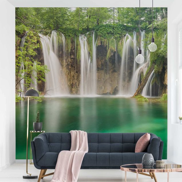 Wanddeko Flur Wasserfall Plitvicer Seen