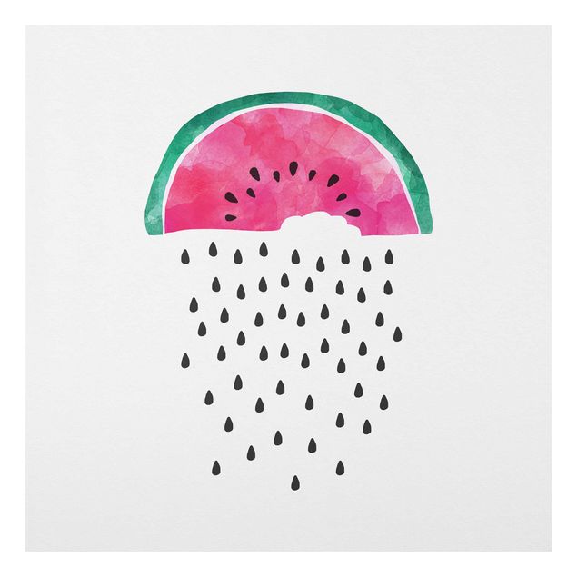 Deko Obst Wassermelonen Regen