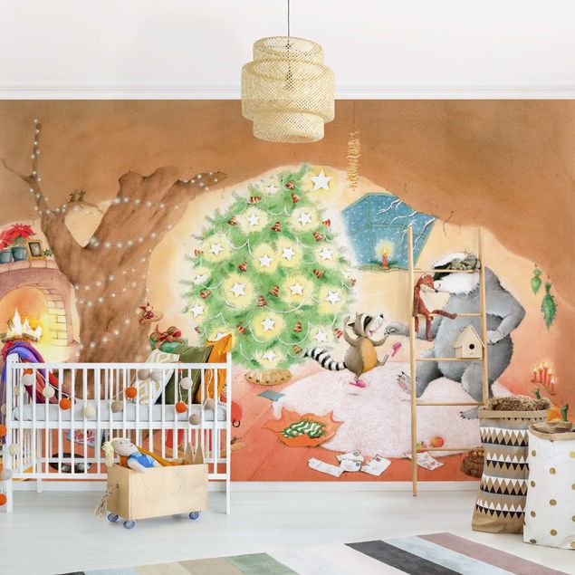 Babyzimmer Deko Wassili Waschbär - Das allerschönste Weihnachtsgeschenk