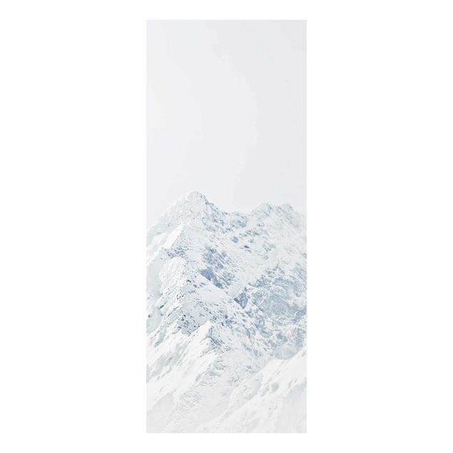 Glasbilder Berge Weiße Berge