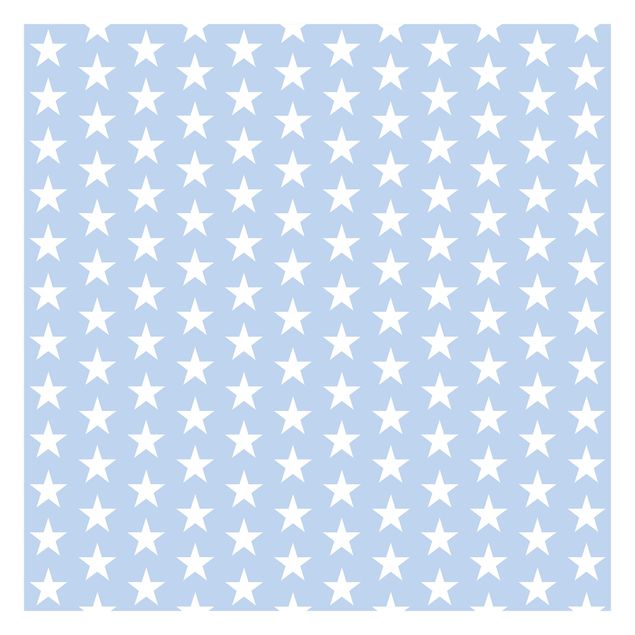 Wanddeko Jungenzimmer Weiße Sterne auf Blau