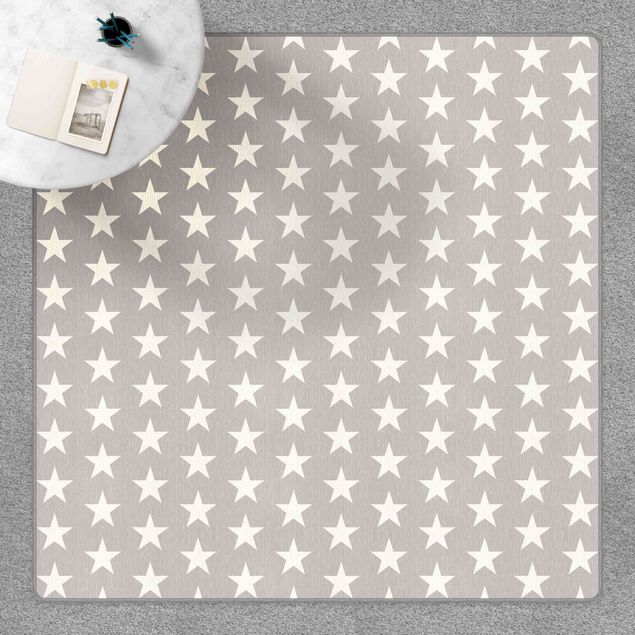 Wanddeko Sterne Weiße Sterne auf grauem Hintergrund