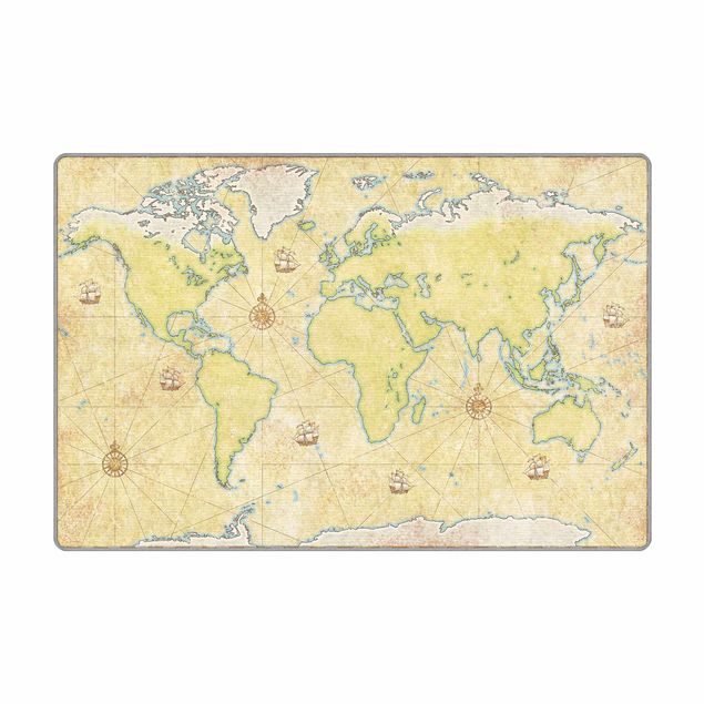 Deko Weltkarte World Map