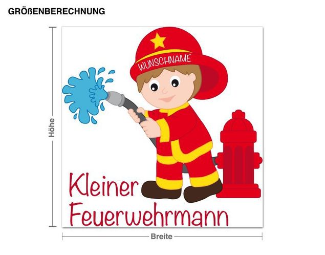 Deko Kinderzimmer Kleiner Feuerwehrmann