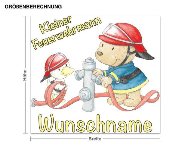 Babyzimmer Deko Steinbeck - Kleiner Feuerwehrmann