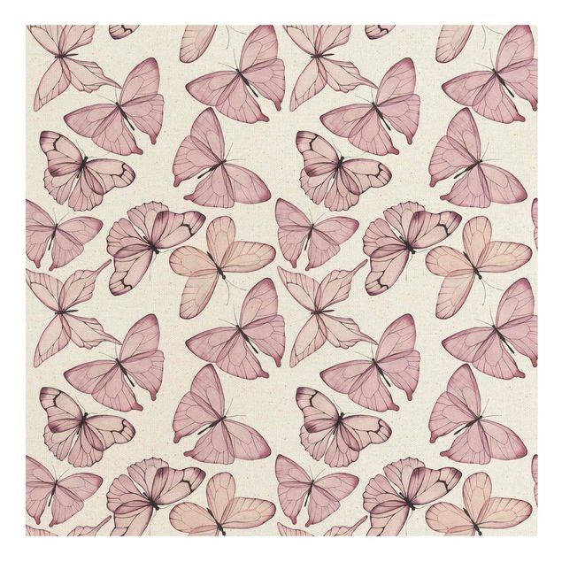 Wandbilder Schmetterlinge Zarte Rosa Schmetterlinge