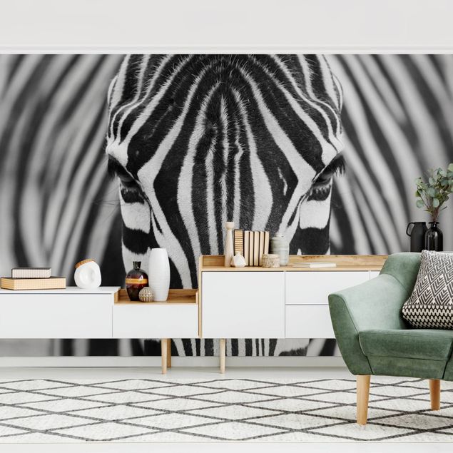 Wanddeko Wohnzimmer Zebra Look