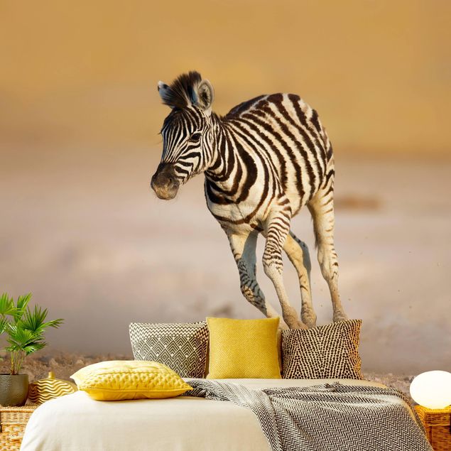Wanddeko Schlafzimmer Zebrafohlen