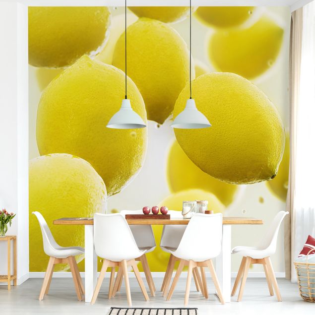 Wanddeko Büro Zitronen im Wasser
