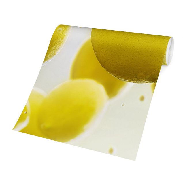moderne Fototapete Zitronen im Wasser
