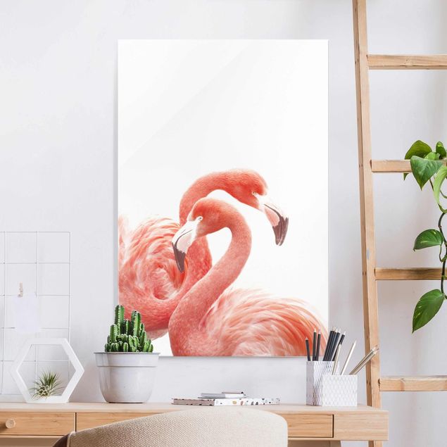 Wanddeko Schlafzimmer Zwei Flamingos