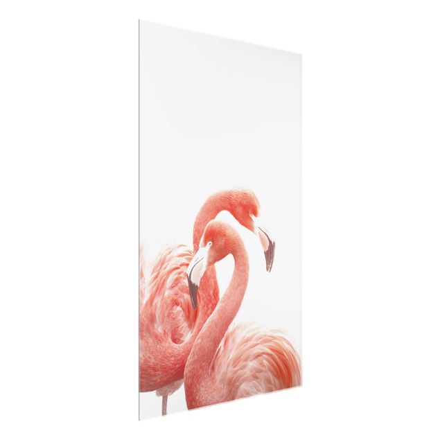 Wanddeko Büro Zwei Flamingos