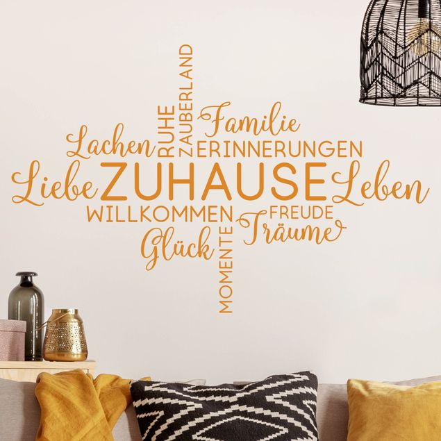 Wanddeko Schlafzimmer Liebe Lachen Familie - Zuhause